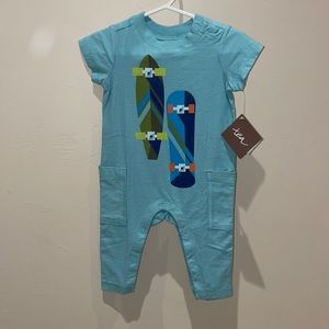 Tea Collection - Ready to Roll Romper (3-6 mo)